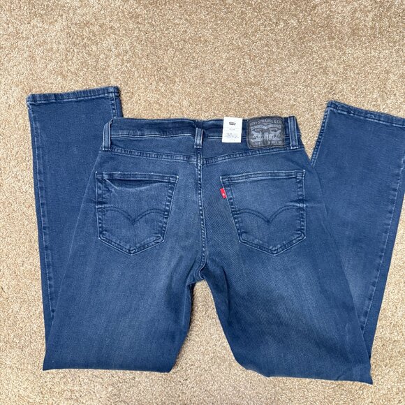 Levi's 514 Flex Straight Leg Jeans Mens 32x32 Blue Denim Cotton Stretch Low Rise - Picture 13 of 16